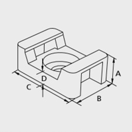 CELO BBT csavarozható kötegelő talp, nylon tasakban