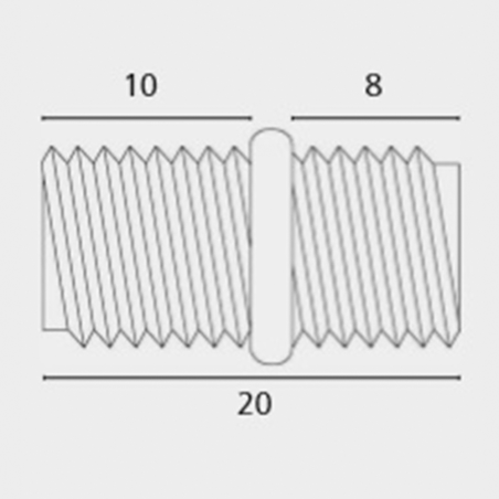 Metrikus csatlakozó csavar ECT 