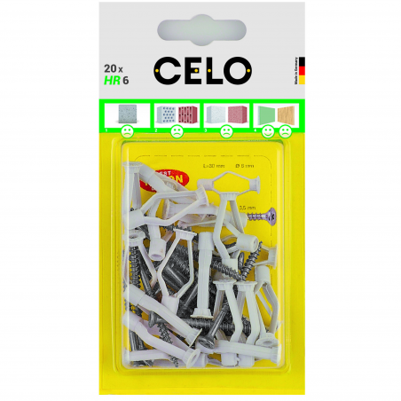 Nylon dűbel könnyű terhekhez 