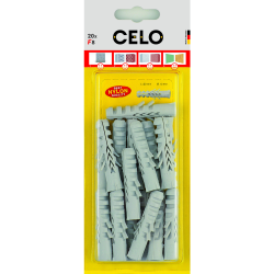 CELO F szárnyas nylon dűbel, bliszterben