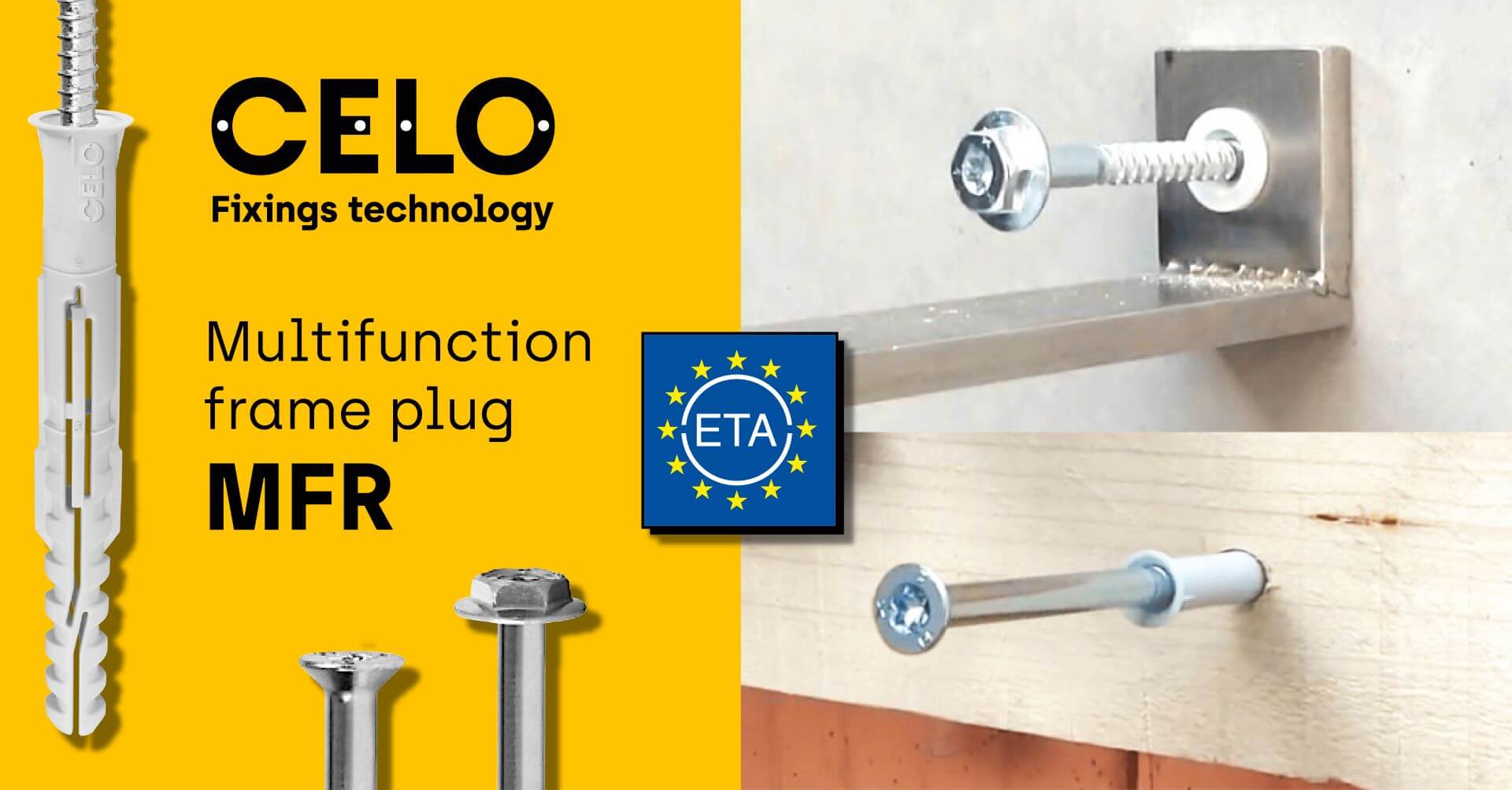 Multifunkcionális tokrögzítő dűbel MFR: ETA tanusítvánnyal